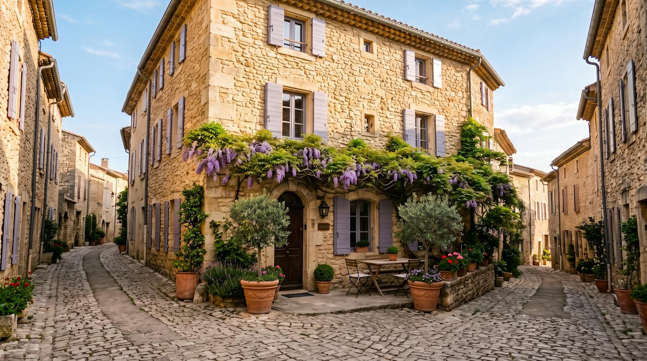 la façade et la ruelle