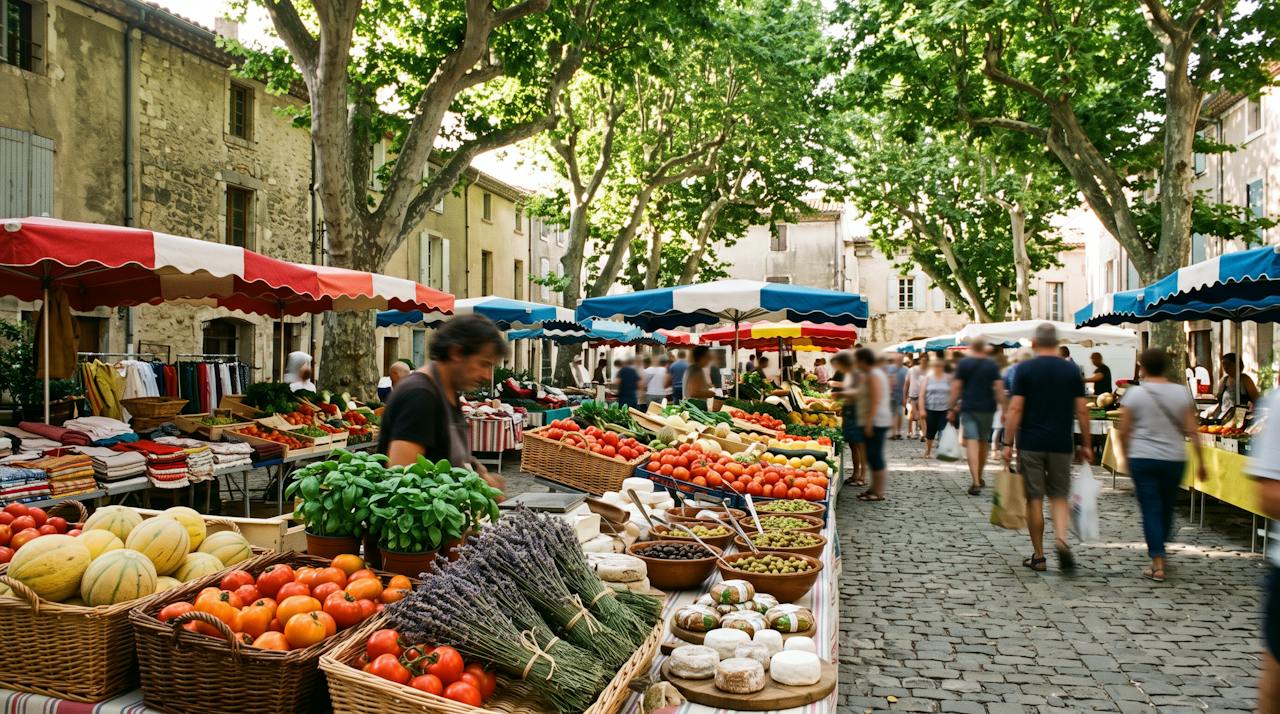 le marché du village